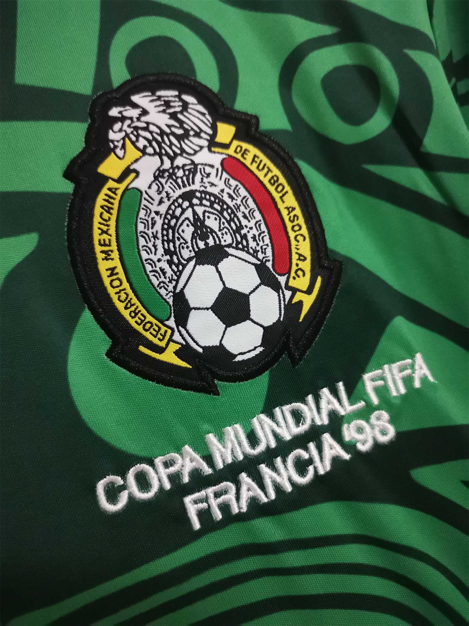 MEXICO HOME JERSEY 1998 LONG SLEEVE VERSION