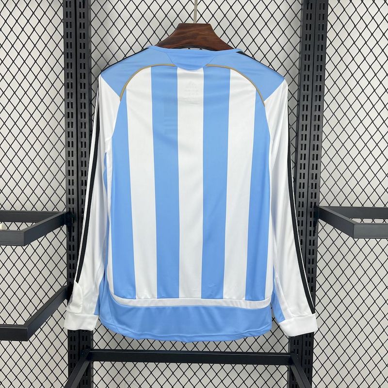 ARGENTINA RETRO HOME JERSEY 2006 LONG SLEEVE VERSION