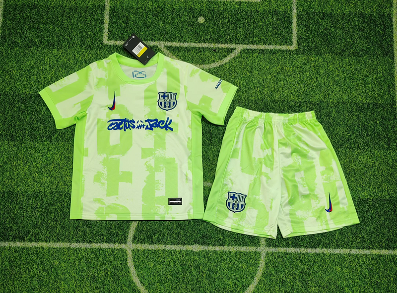 MAILLOT ENFANT FC BARCELONE x TRAVIS SCOTT THIRD 2024/2025
