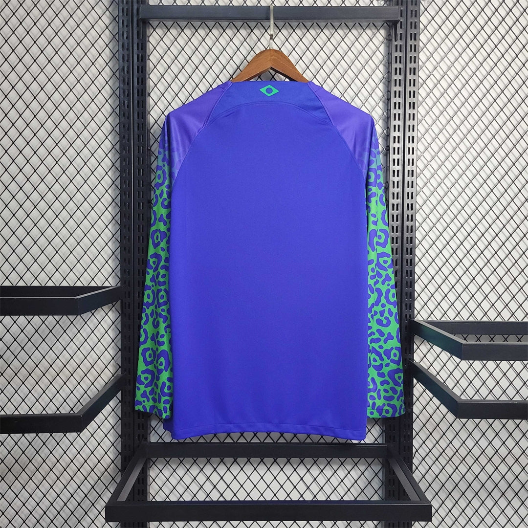 BRAZIL AWAY JERSEY 2022 LONG SLEEVE VERSION