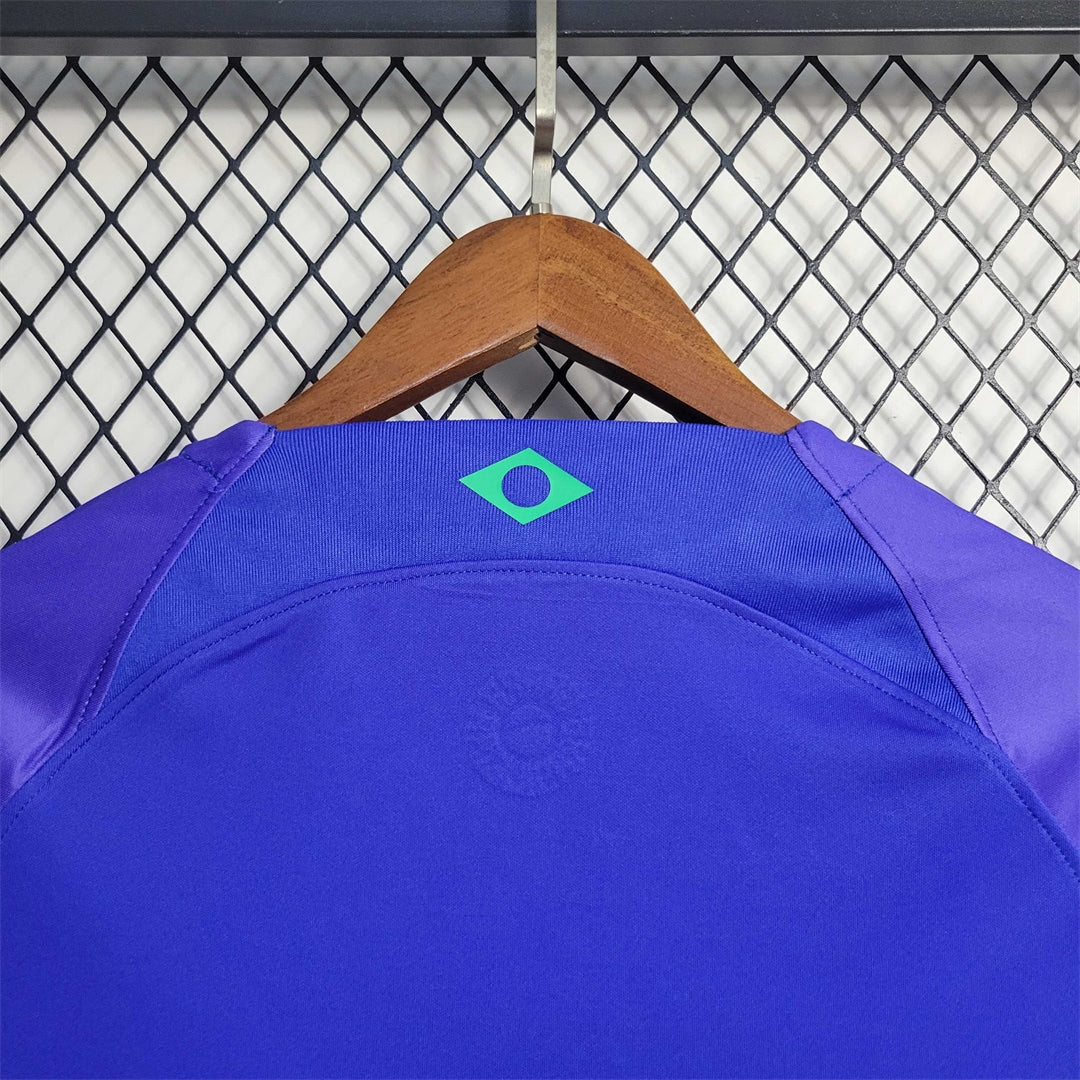 BRAZIL AWAY JERSEY 2022 LONG SLEEVE VERSION