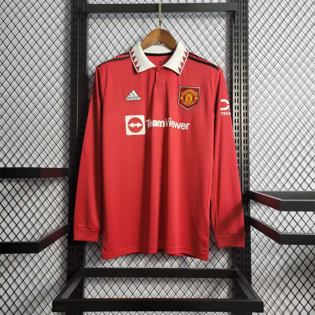 MANCHESTER UNITED HOME JERSEY 2022/2023 LONG SLEEVE VERSION