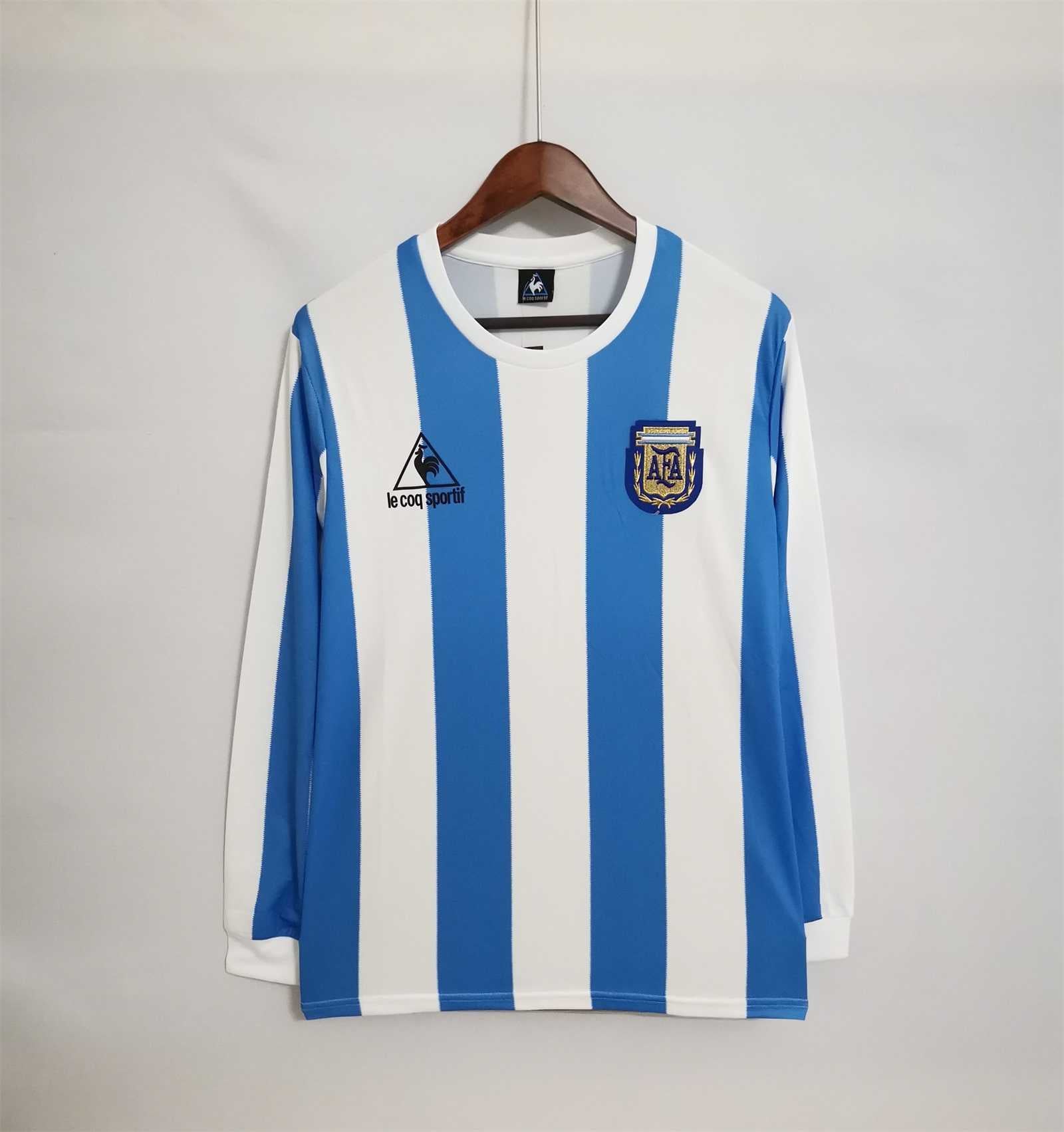 ARGENTINA HOME JERSEY 1986 LONG SLEEVE VERSION