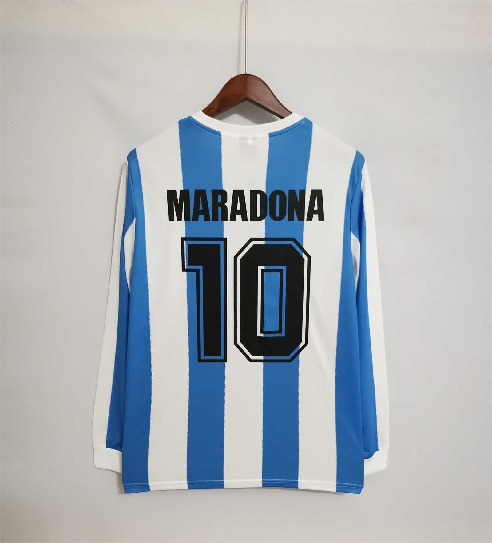 ARGENTINA HOME JERSEY 1986 LONG SLEEVE VERSION