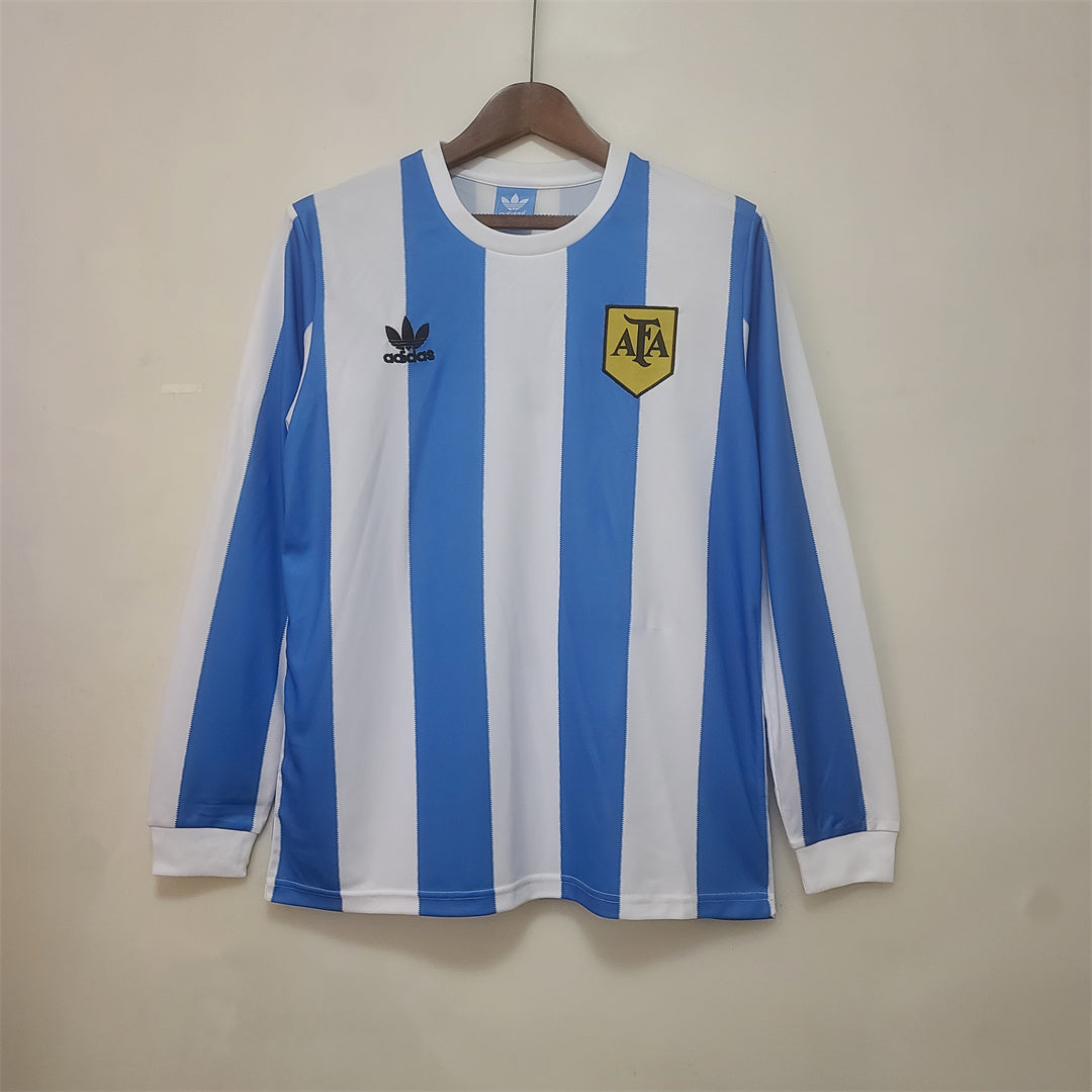 ARGENTINA HOME JERSEY 1978 LONG SLEEVE VERSION