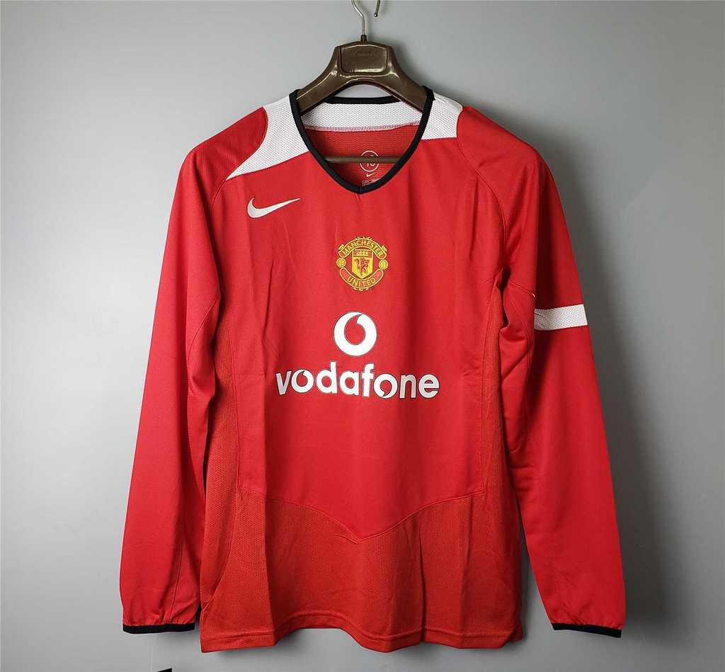 MANCHESTER UNITED RETRO HOME JERSEY 2005/2006 LONG SLEEVE VERSION