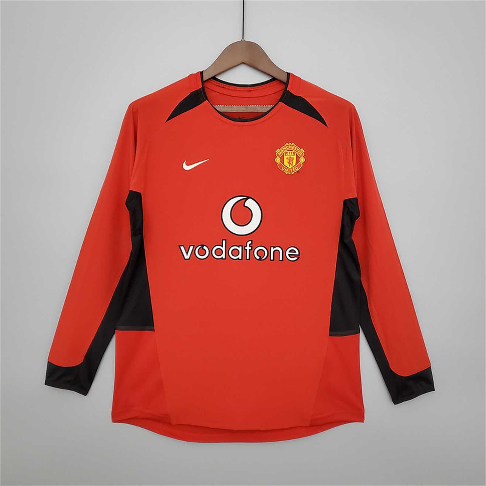 MANCHESTER UNITED HOME JERSEY 2002/2004 LONG SLEEVE VERSION