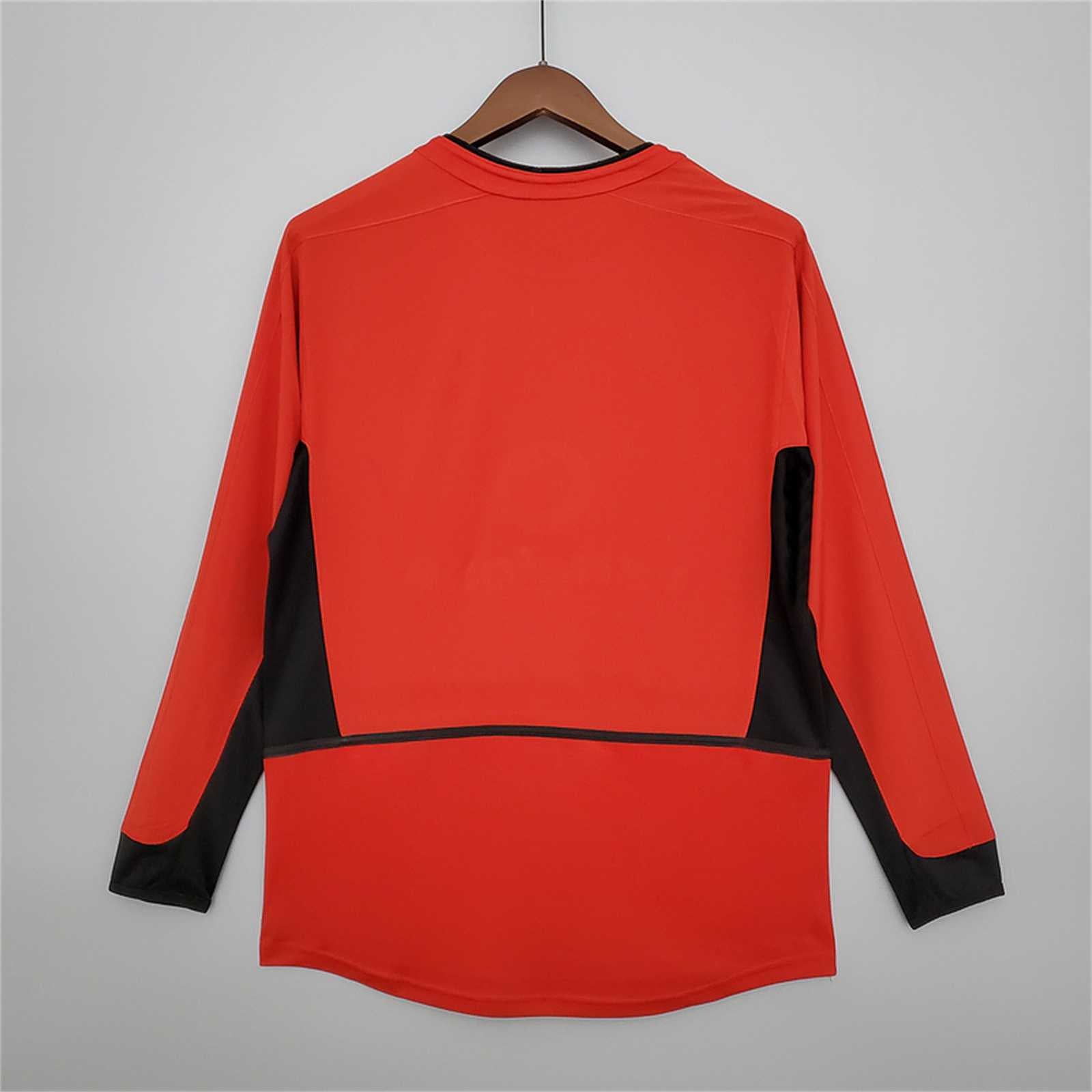 MANCHESTER UNITED HOME JERSEY 2002/2004 LONG SLEEVE VERSION