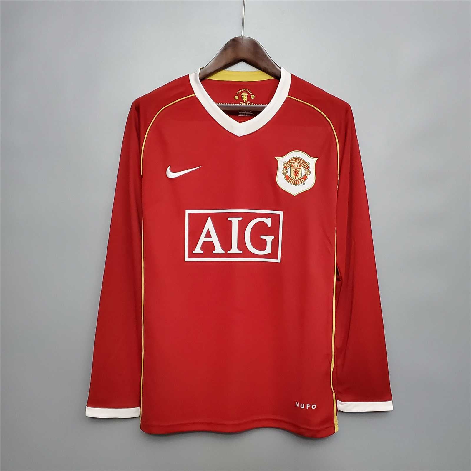 MANCHESTER UNITED 2006/2007 LONG SLEEVE JERSEY