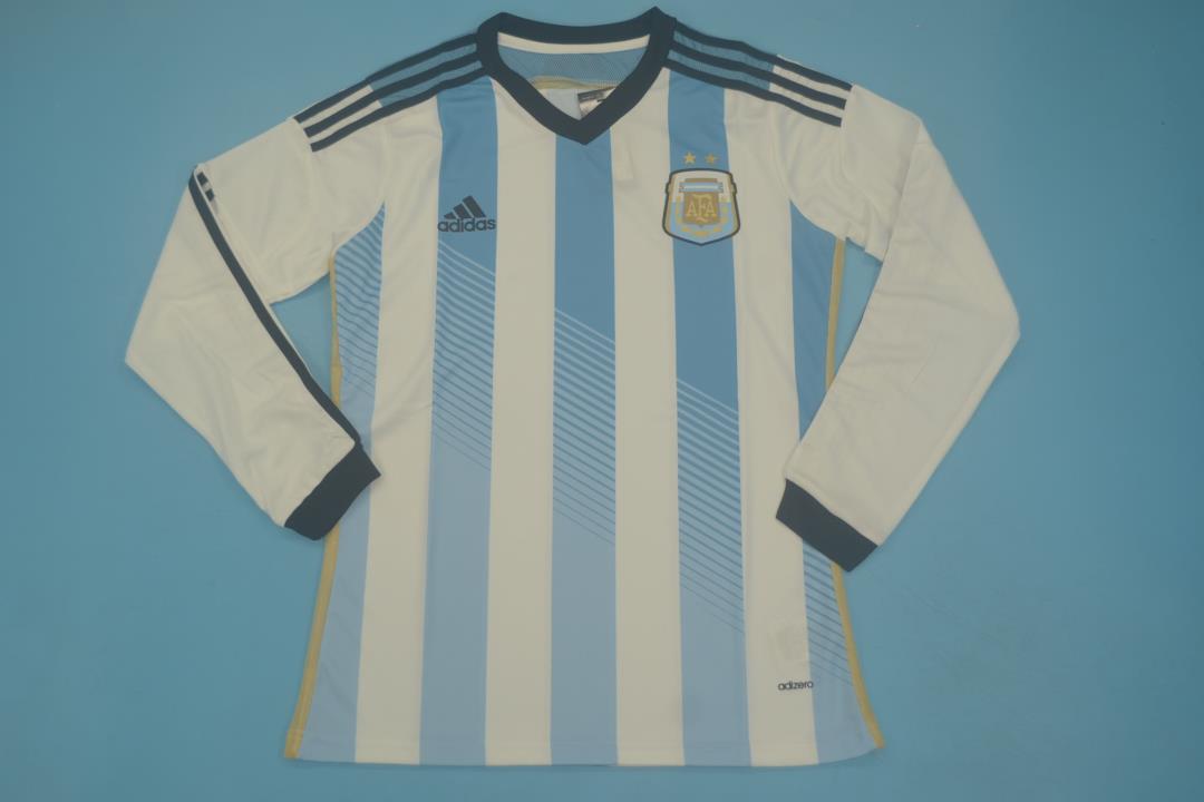 ARGENTINA HOME JERSEY 2014 LONG SLEEVE VERSION