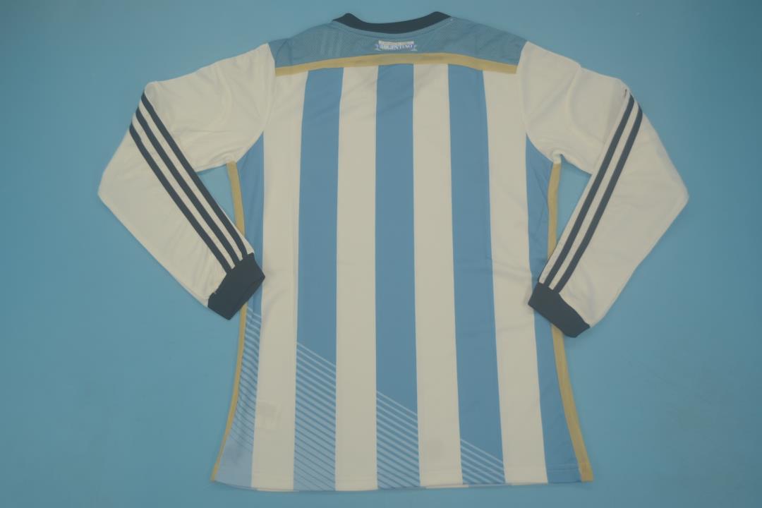 ARGENTINA HOME JERSEY 2014 LONG SLEEVE VERSION