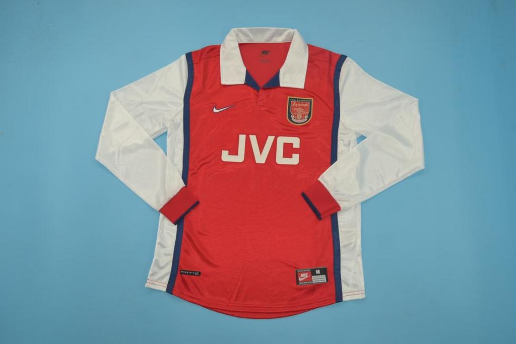 ARSENAL RETRO HOME JERSEY 1998 LONG SLEEVE VERSION