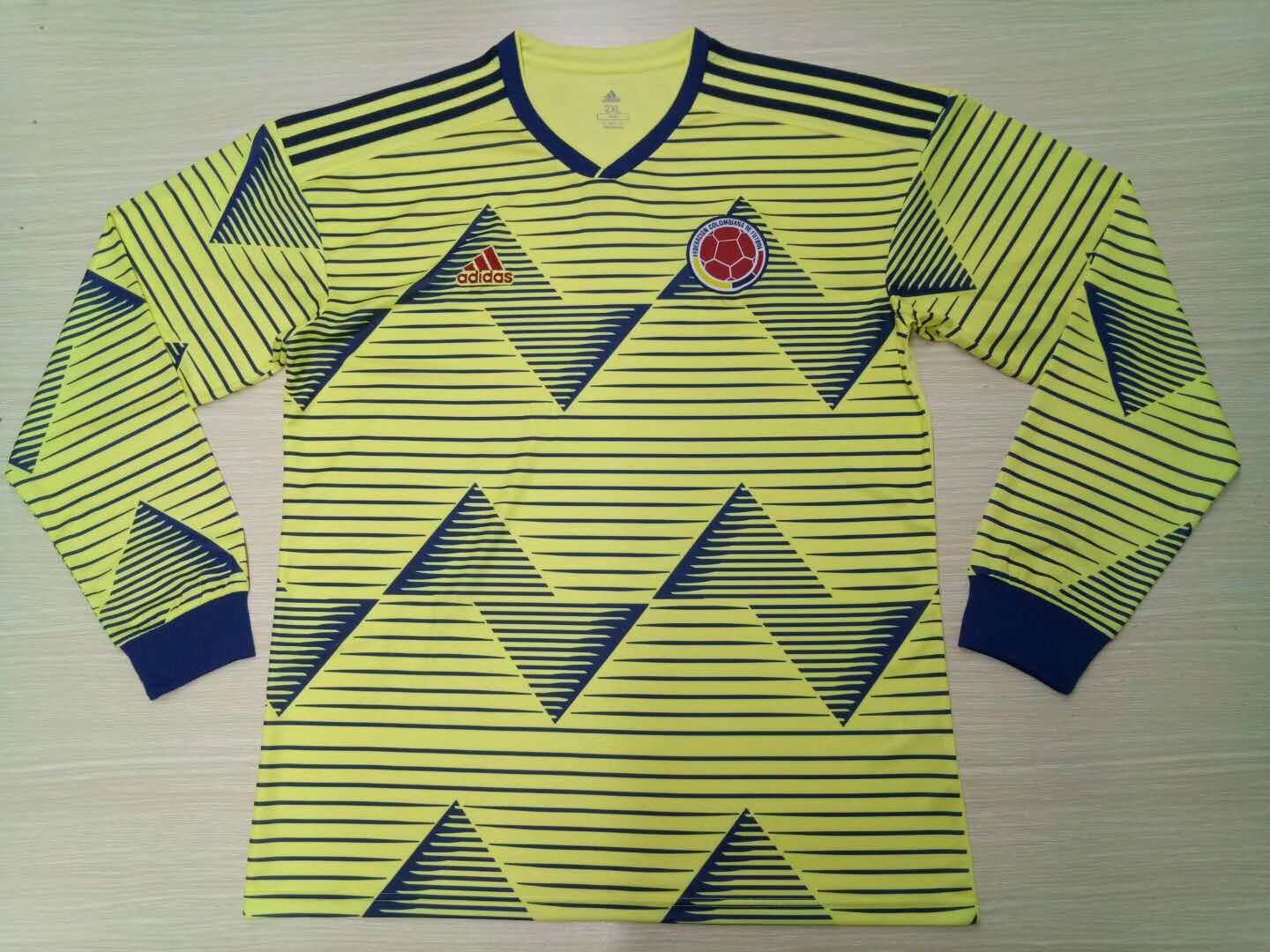 COLOMBIA HOME JERSEY 2019 LONG SLEEVE VERSION