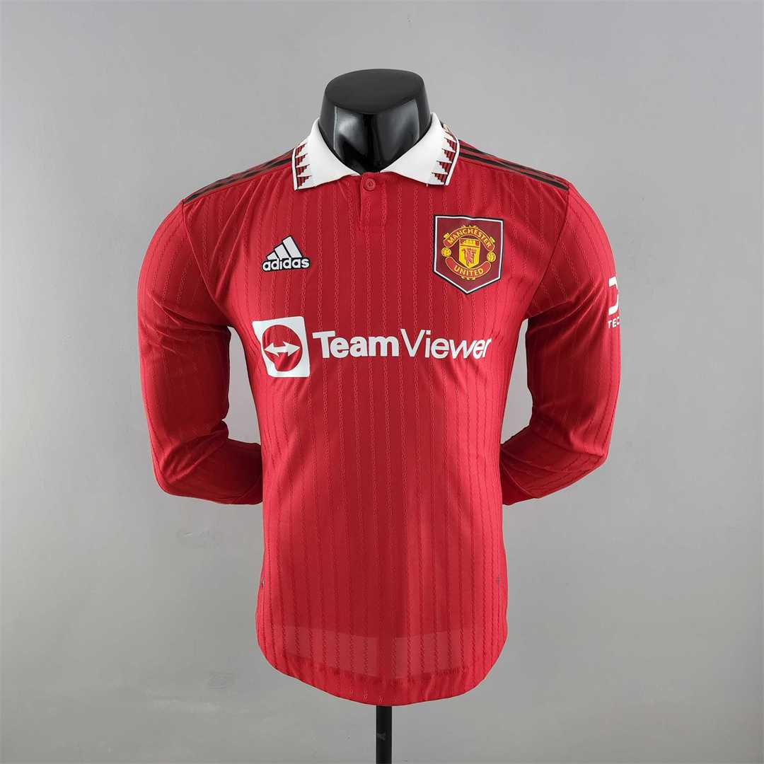 MANCHESTER UNITED HOME JERSEY 2022/2023 LONG SLEEVE VERSION