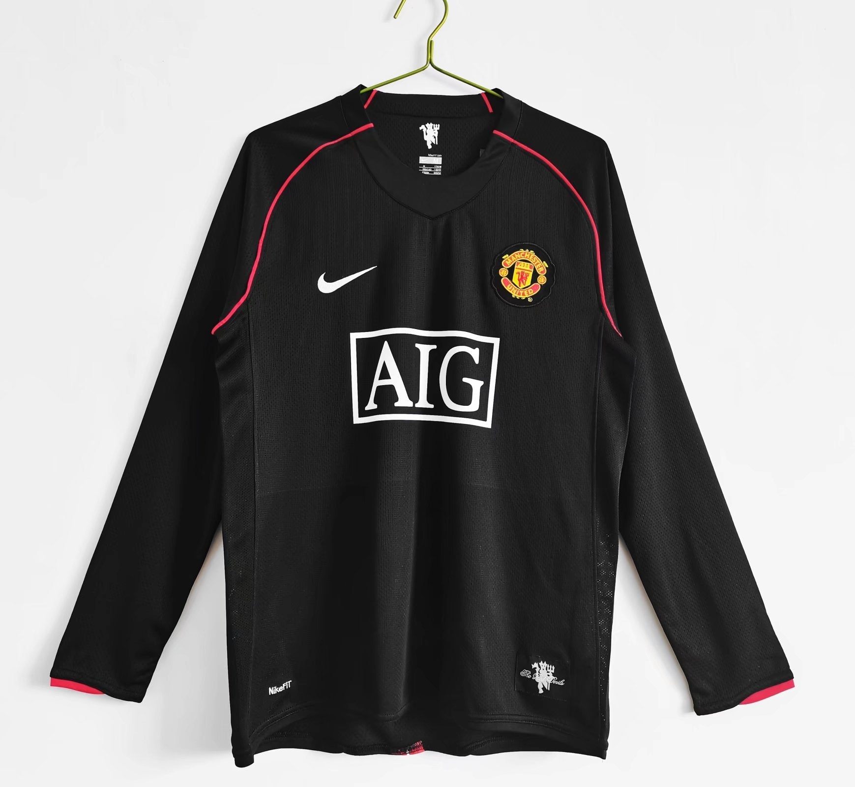 MANCHESTER UNITED AWAY SHIRT 2007/2008 LONG SLEEVE VERSION