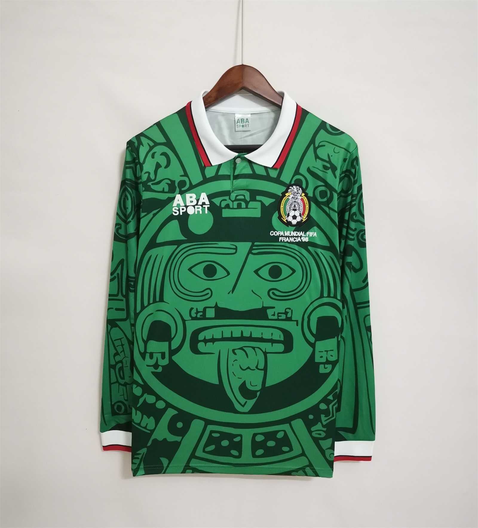 MEXICO HOME JERSEY 1998 LONG SLEEVE VERSION