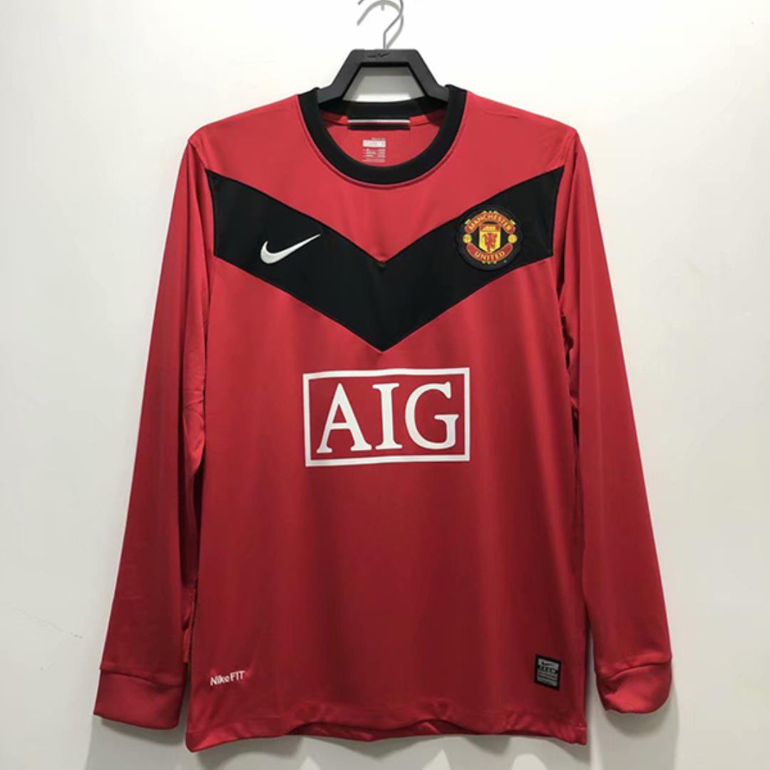 MANCHESTER UNITED HOME JERSEY 2009/2010 LONG SLEEVE VERSION
