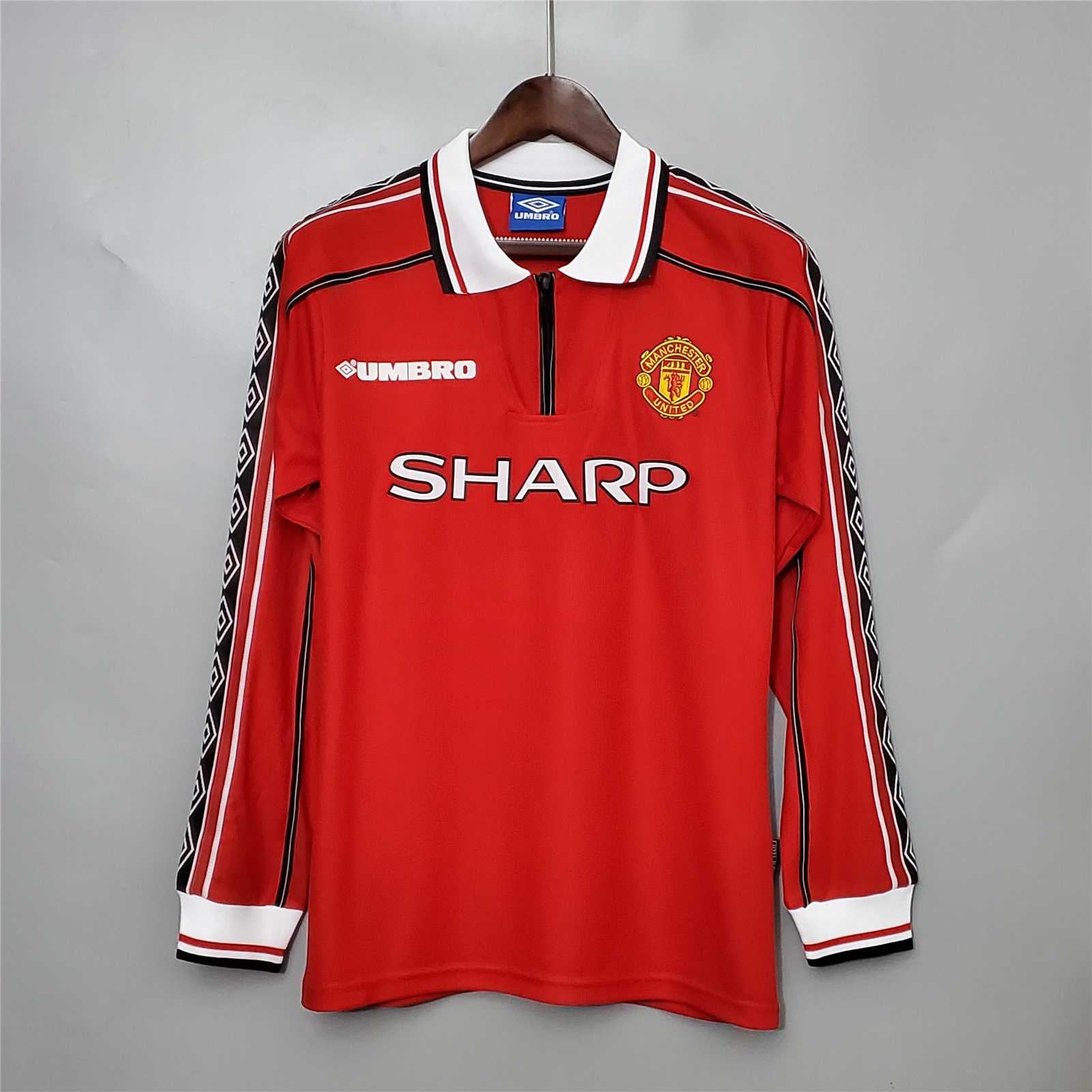 MANCHESTER UNITED HOME SHIRT 1998/1999 LONG SLEEVE VERSION