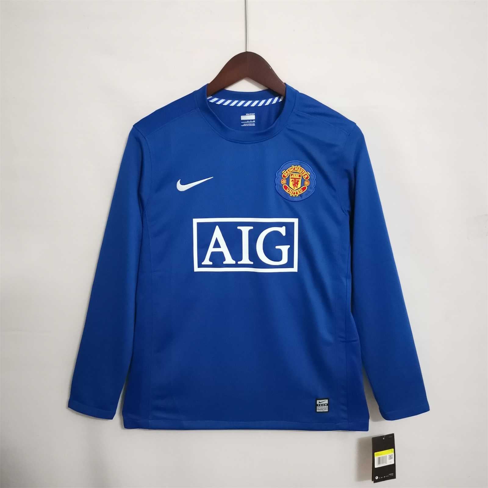 MANCHESTER UNITED AWAY SHIRT 2008/2009 LONG SLEEVE VERSION