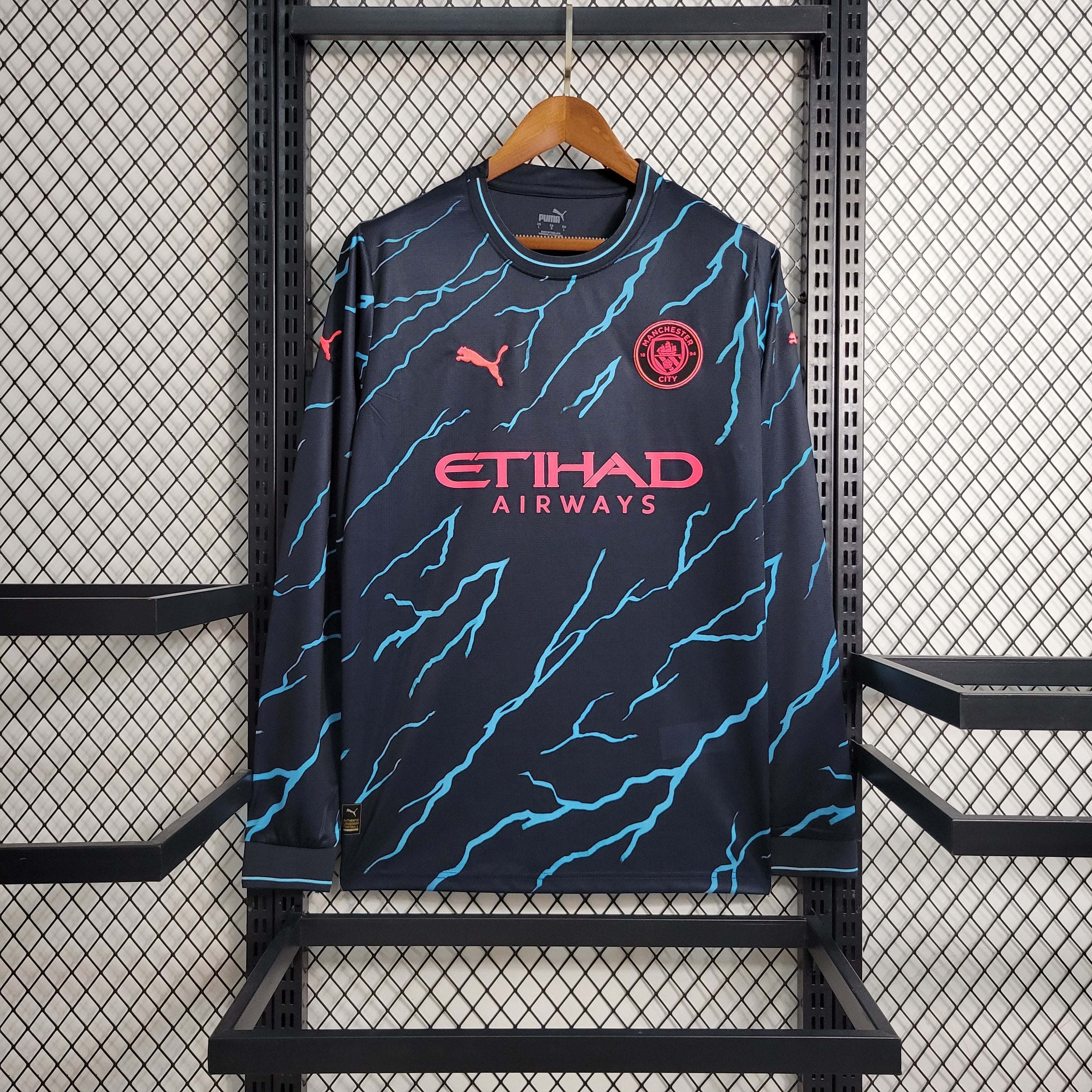 MANCHESTER CITY AWAY JERSEY 2023/2024 LONG SLEEVE VERSION