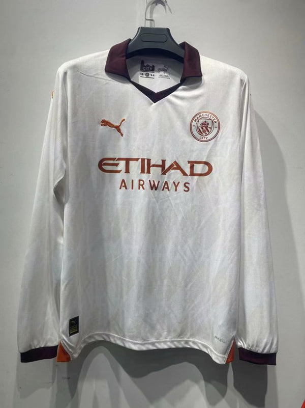 MANCHESTER CITY AWAY JERSEY 2023/2024 LONG SLEEVE VERSION