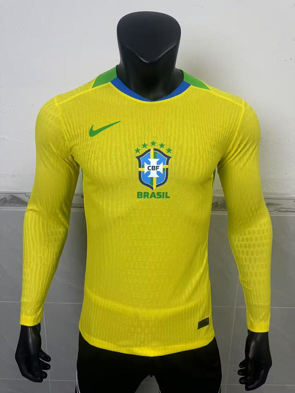 BRAZIL HOME JERSEY LONG SLEEVE VERSION 2025/2026
