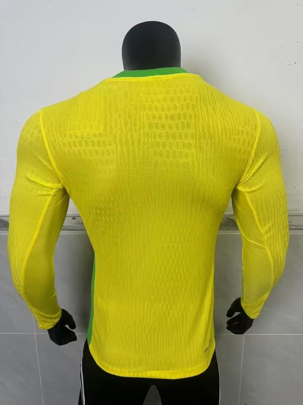 BRAZIL HOME JERSEY LONG SLEEVE VERSION 2025/2026